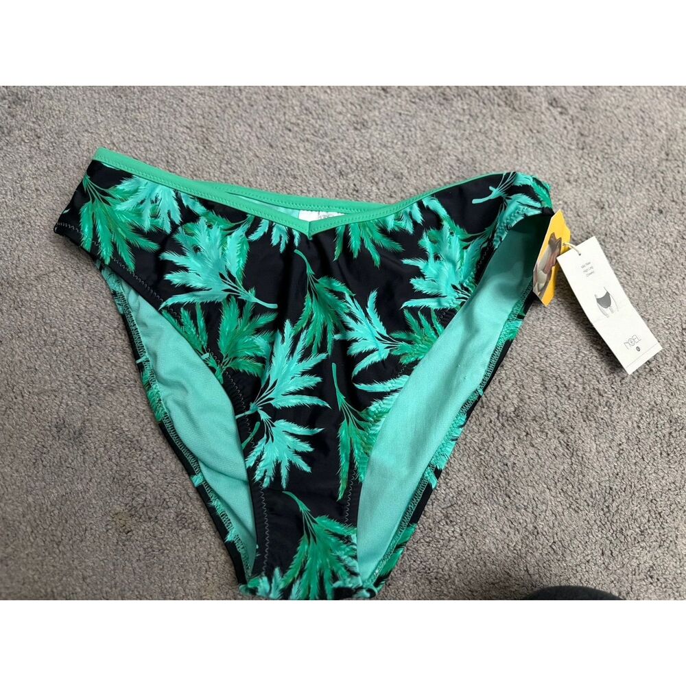 Fe Noel Palm Print Bikini Bottoms Women's XXL NWT